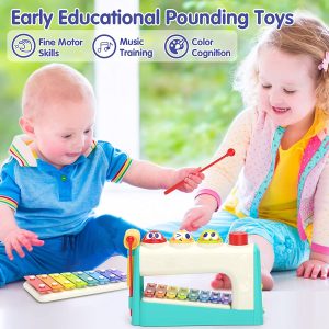 4 in1 Musical Pounding Toy with Xylophone 2