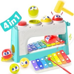4 in1 Musical Pounding Toy with Xylophone