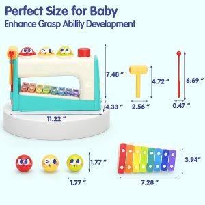 4 in1 Musical Pounding Toy with Xylophone 4