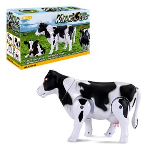Battery Operated Walking Milk Cow Funny Toy 3 Battery Operated Walking Milk Cow Funny Toy 1