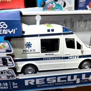 City Rescue Ambulance Friction Car Toys 116 Scale 3