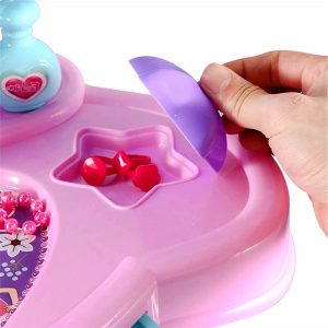 Girls Pretend Play Lovely Dressing Table Set with Music and Lights 4