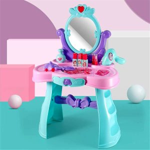 Girls Pretend Play Lovely Dressing Table Set with Music and Lights 5