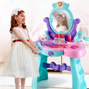 Girls Pretend Play Lovely Dressing Table Set with Music and Lights 9