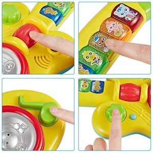 Musical Guitar with Motion Sensor Play and Microphone for Kids 1