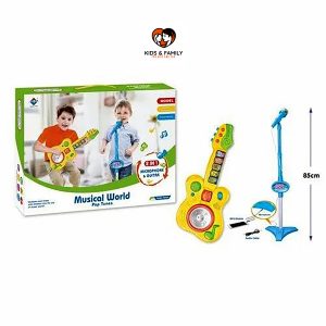 Musical Guitar with Motion Sensor Play and Microphone for Kids 6 copy