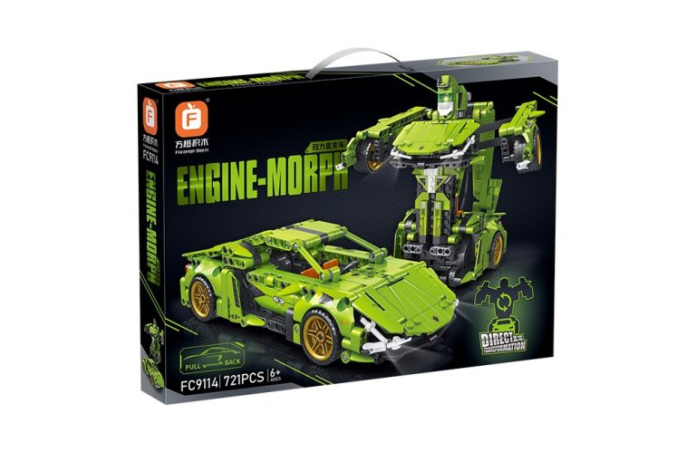 Super Sports Car Transformable Robot Building Blocks Set - Kids ...