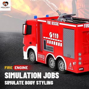 1.24 Scale Simulation Electric Remote Control Fire Truck 1 copy