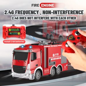 1.24 Scale Simulation Electric Remote Control Fire Truck 2