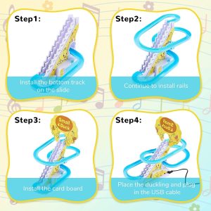 Duck Electric Climbing Stairs Duck Slide Track Set 5