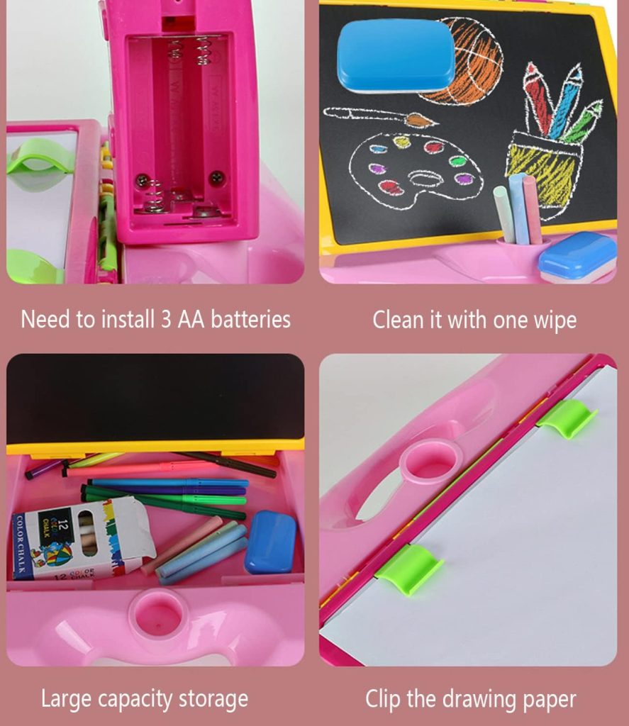 Projector Painting Board With 8 Water Pen , 3 Lantern Slide , 1 Drawing Book and 24 Pattern To Create Pictures main image 0