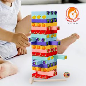 54x Wooden Blocks Stacking Jenga 1 54x Wooden Blocks Stacking Jenga 2 copy