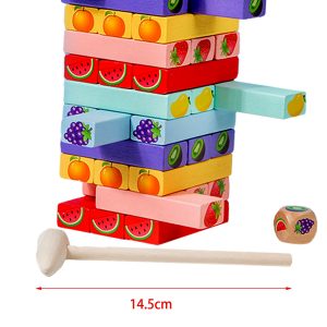 54x Wooden Blocks Stacking Jenga 3 54x Wooden Blocks Stacking Jenga 3