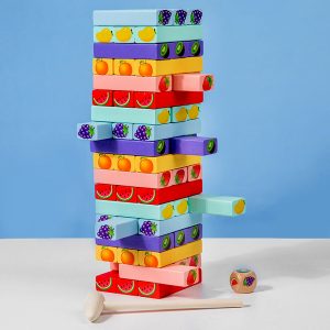 54x Wooden Blocks Stacking Jenga 6 54x Wooden Blocks Stacking Jenga