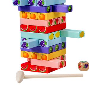 54x Wooden Blocks Stacking Jenga 5 54x Wooden Blocks Stacking Jenga 4