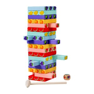 54x Wooden Blocks Stacking Jenga 4 54x Wooden Blocks Stacking Jenga 6