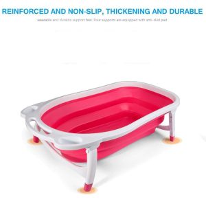 Baby Folding Bathtub Portable Plastic 1