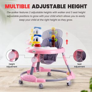 Foldable Kids Walker with 3 Height Adjustable 3