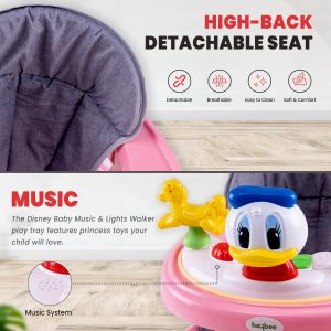 Foldable Kids Walker with 3 Height Adjustable 4