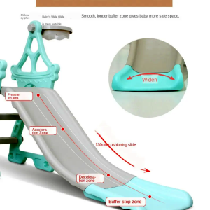 Childrens Indoor Playground Set Slide Swing Basketball Hoop 5