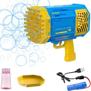 Rechargeable Bubble Gun 60 Holes 1
