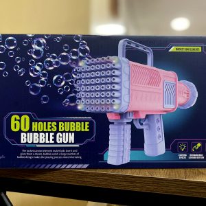 Rechargeable Bubble Gun 60 Holes 2