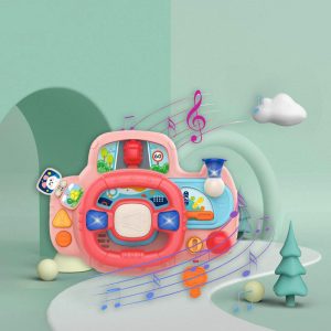 Kids Steering Wheel Toy With Lights Music 4