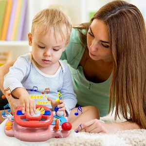 Kids Steering Wheel Toy With Lights Music 7