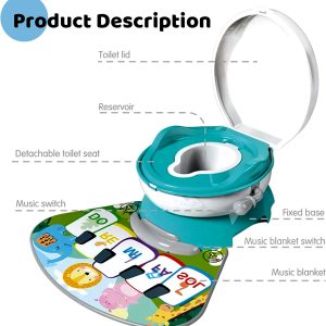 Potty 3 in 1 Multi Functional Childrens Toilet Training Seat with Musical Blanket 1